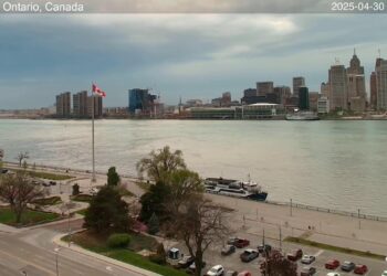 2025-04-30 Morning | Windsor, Ontario, Canada | Detroit Skyline, Michigan, USA