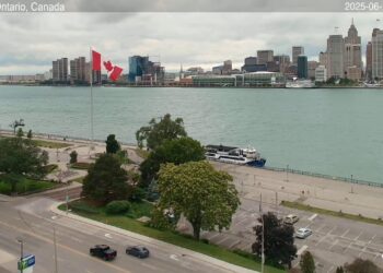 2025-06-18 Evening | Windsor, Ontario, Canada | Detroit Skyline, Michigan, USA