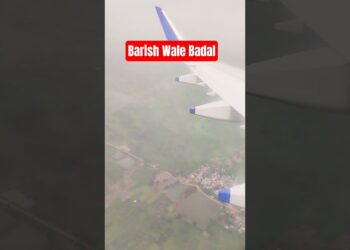Wet Clouds From Plane Window seat #shorts #indigo