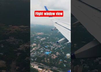 Indigo Flight window seat view #shorts #airhostess