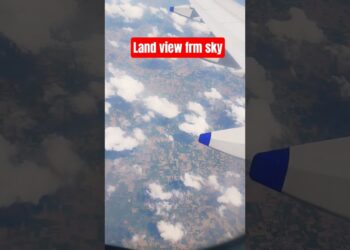 Farming land view Flight window seat #shorts