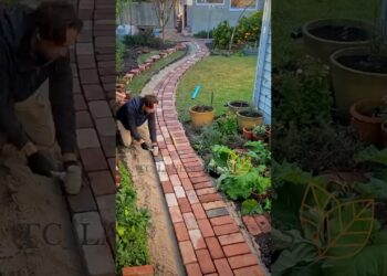 Reclaimed Bricks, Curved Path