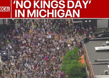 LIVE CHOPPER: 'No Kings Day' protests in Michigan
