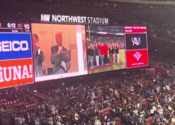 Donald Trump booed at Commanders game