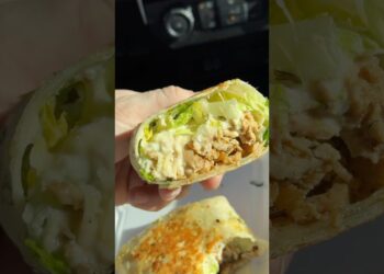 Detroit’s Viral Chicken Caesar Wrap! #detroit #chicken #foodie #deli #foodreview