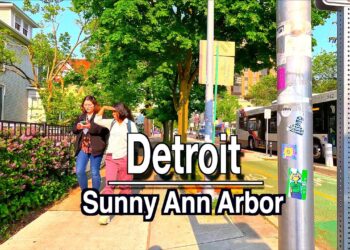 Ann Harbor 🇺🇸 Michigan Afternoon Walk |  Beautiful Michigan Walk