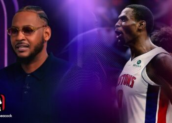 Carmelo Anthony: Detroit Pistons have been ‘the biggest standout’ in Eastern Conference | NBA on NBC