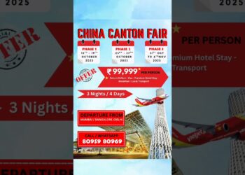 🌍 Canton Fair 2025 — World's largest Fair 📦  #designer #viral #trending