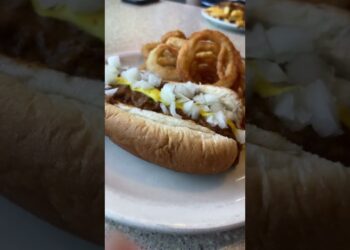 Coney dog at Coney Island in Ann Arbor