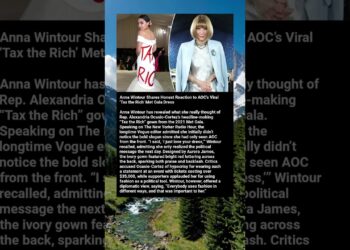 Anna Wintour Shares Honest Reaction to AOC’s Viral ‘Tax the Rich’ Met Gala Dress #AnnaWintour