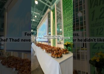 When the order says 1000 sliders and Chef Thad doesn’t break a sweat 😎 #annarbor #sliders