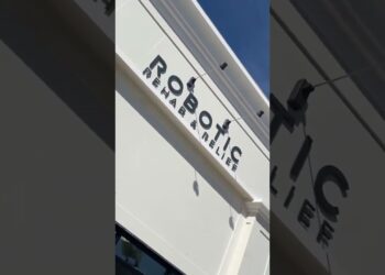 “Exciting news! 🎉 Our new exterior sign is up at Robotic Rehab & Relief!