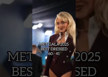 Met Gala 2025 Best Dressed – 60 – 41. #MetGala #MetGala2025 #NewYork #NYC #NewYorkCity #AnnaWintour