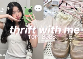 THRIFTING my DREAM CLOSET for 2026 👚 try-on haul + styling, pinterest inspired, aesthetic shojo girl