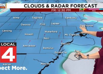 Metro Detroit weather forecast Jan. 16, 2026 — 6 a.m. Update