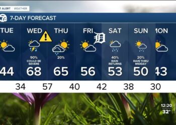 Metro Detroit Weather: Chilly and bright today