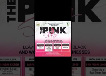 FRIDAY, JUNE 7. 2024 PINK FRIDAY KICKOFF FLOODS BAR & GRILL 731 ST ANTOINE.DETROIT, MI 48226 6PM-9PM
