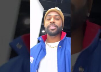Big Sean And His Dad At The Detroit Pistons Headquarters