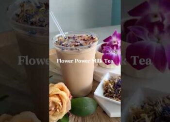 Introducing the prettiest milk tea in all of Ann Arbor Michigan! It’s delicious too! ☺️ #annarbor