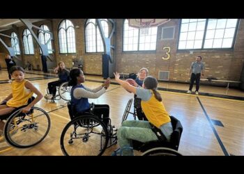 Slauson and STEAM 6th graders experience adaptive sports at the University of Michigan’s ASIRI Day