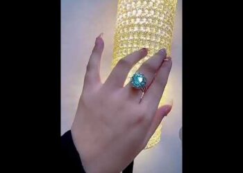 Arrival 925 Silver 3-5 Ct Excellent Cut Green Moissanite Wedding Ring Fine Jewelry Pass Diamond Test