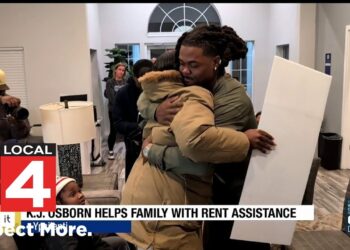 NFL player K.J. Osborn helps Ypsilanti family with rent assistance