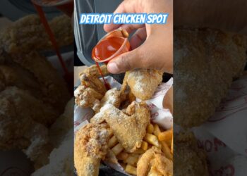 Detroit Chicken spot 🍗 #chickenwings #foodie #reviews