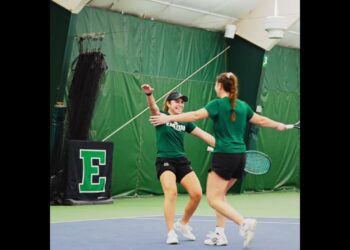 EMU Tennis Highlights: Eagle Down Cleveland State, 6-1