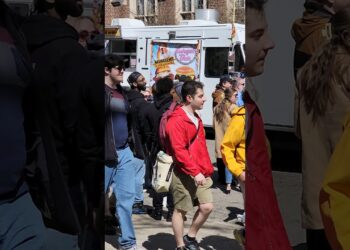 The Burger Bar Line at the 2024 Ann Arbor Michigan Hash Bash #shorts
