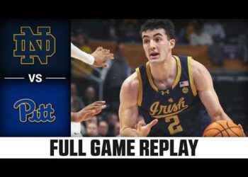 Notre Dame vs. Pitt Full Game Replay | 2025-26 ACC Men’s Basketball