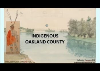 Indigenous Oakland County presented by Dr Catherine Cangany